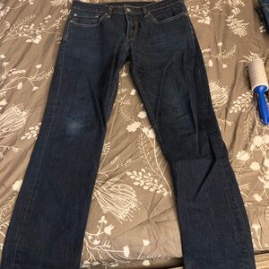 Levi's Men's Dark Blue Straight Jeans